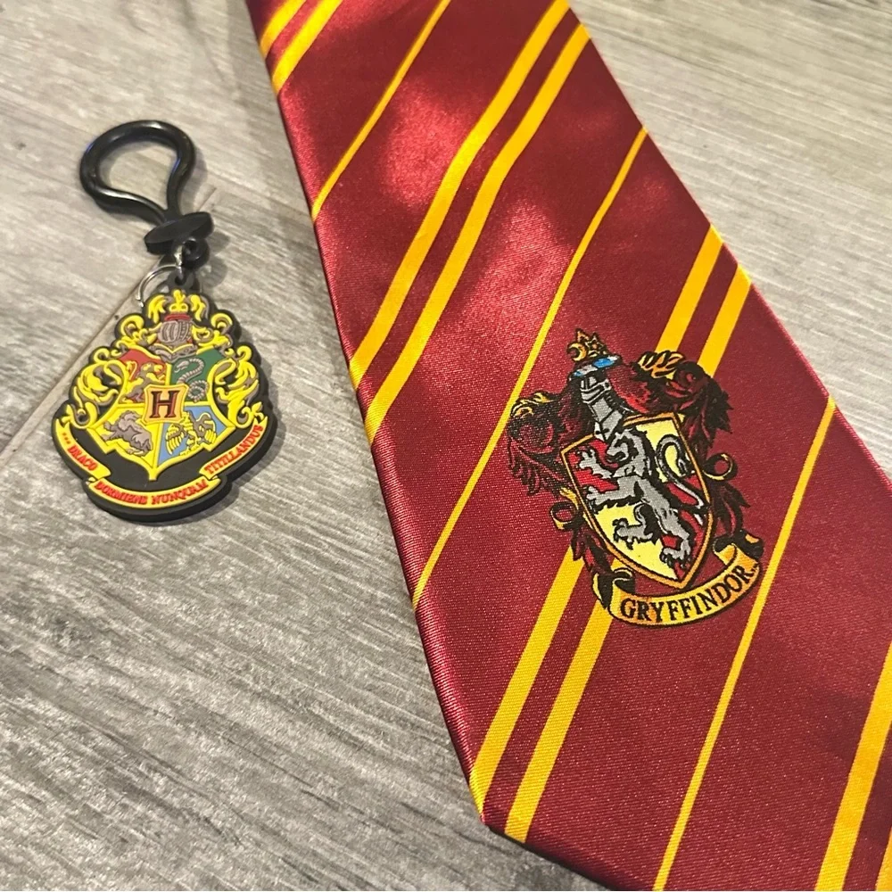 Harry Potter Gryffindor necktie and a matching keychain Universal Vacation